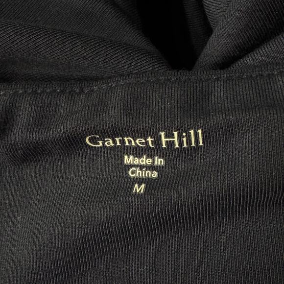 Garnet Hill Medium Perfect Travel Ankle Pants Stretch Wicking French Terry Navy - Picture 6 of 8